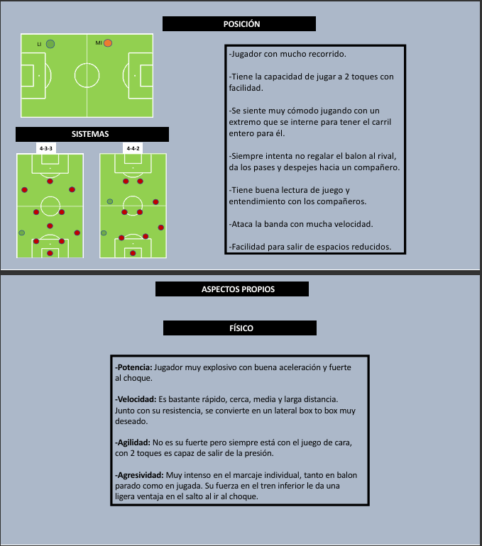 Informe ejemplo de informe profesional realizado por un ojeador scout